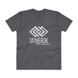 JA'NERIK The Brand Orginal (white logo) V-Neck T-Shirt