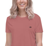 JA'NERIK The Brand Black Log only Crop Tee