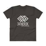 JA'NERIK The Brand Orginal (white logo) V-Neck T-Shirt