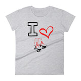 JA'NERIK The Brand (I love skates) Women's Short Sleeve T-Shirt