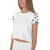 JA'NEEIK The Brand All-Over Print Crop Tee