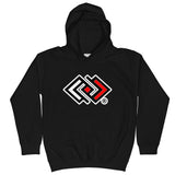 JA'NERIK The Brand Black & Red Logo Kids Hoodie