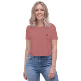 JA'NERIK The Brand Black Log only Crop Tee