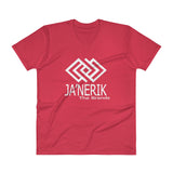 JA'NERIK The Brand Orginal (white logo) V-Neck T-Shirt