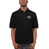 JA'NERIK Tthe Brand WHITE LOGO ONLY Men's Premium Polo