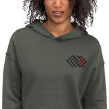 JA'NERIK The Brand logo only Crop Hoodie