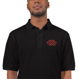 JA'NERIK The Brand RED LOGO ONLY Men's Premium Polo