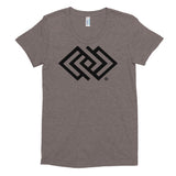 JA'NERIK The Brand Women's Crew Neck T-shirt (Black Logo only)