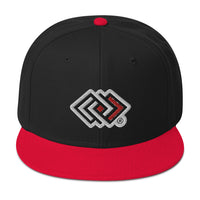 JA'NERIK The Brand Logo only with white outline Snapback Hat