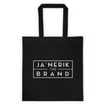 JA'NERIK The Brand (White box logo) Tote bag