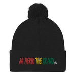 JA'NERIK The Brand STR8 LOGO Pom Pom Knit Cap