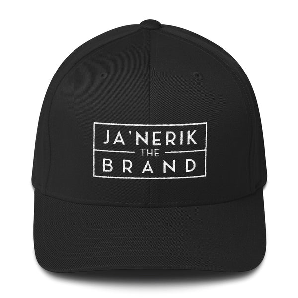JA'NERIK The Brand White (Logo box) Structured Twill Cap