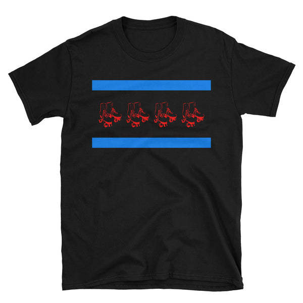 JA'NERIK The Brand (Chicago Flag skate) Short Sleeve Unisex T-Shirt