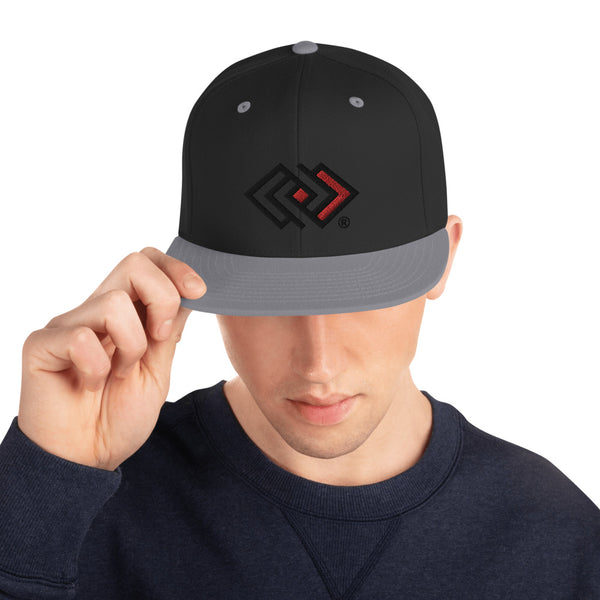 JA'NERIK The Brand Red & Black Logo only Snapback Hat