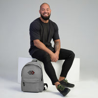 JA'NERIK The Brand Black & Red Logo only  Backpack